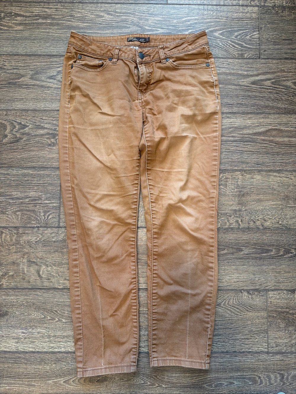 Prana Women's Skinny Jeans in Caramel Brown 4/27